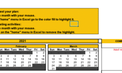 disaster recovery calendar